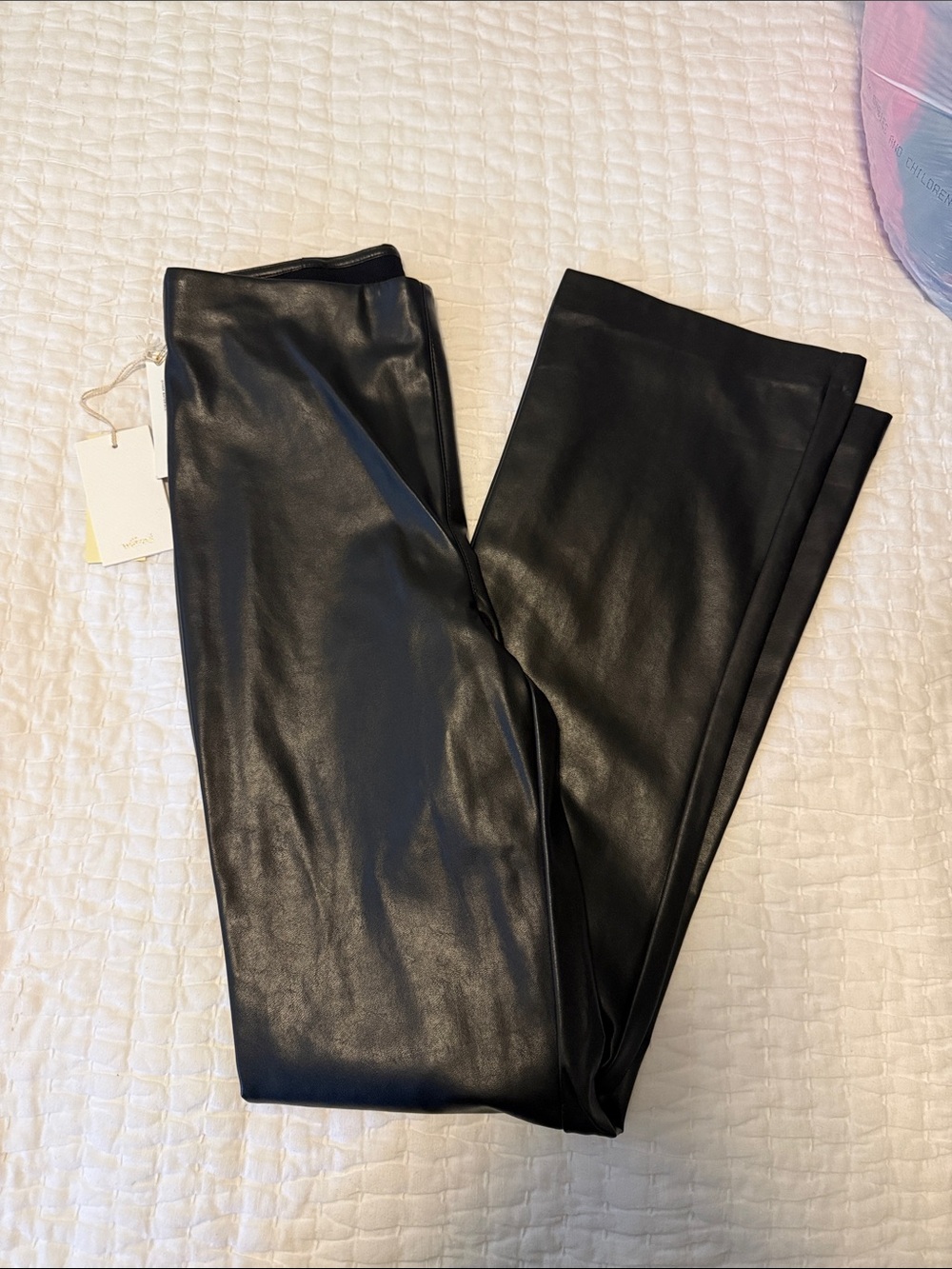 ARITZIA Wilfred Black Faux Leather Jeggings